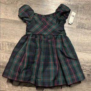 Christmas Plaid dress- girl size 3